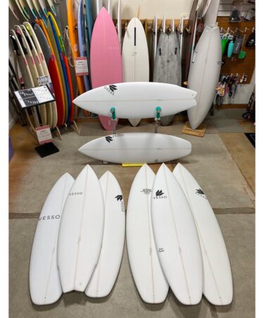 VESSO surfboardsからカスタムオーダーボードが届いた〜🤗